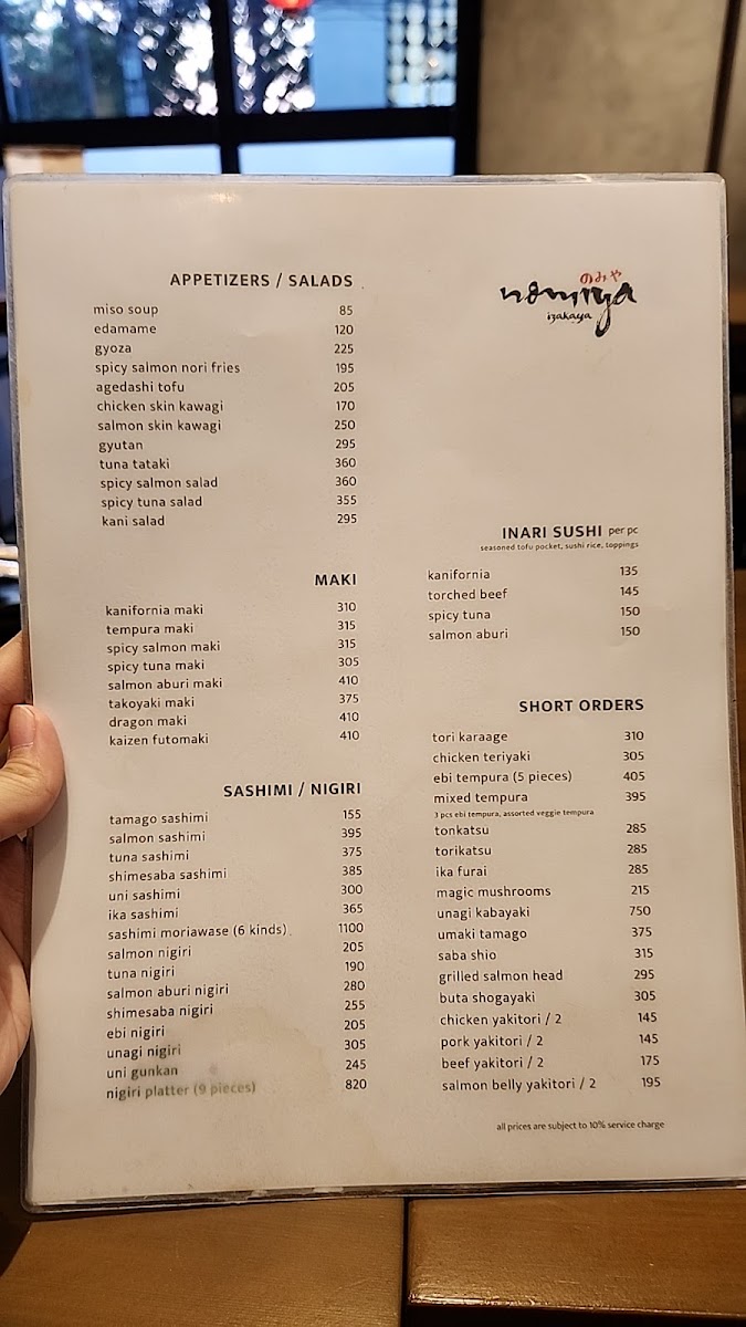 Menu Nomiya Izakaya-5