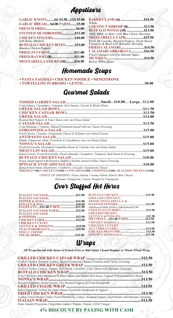 Menu Nonna Bella's-1