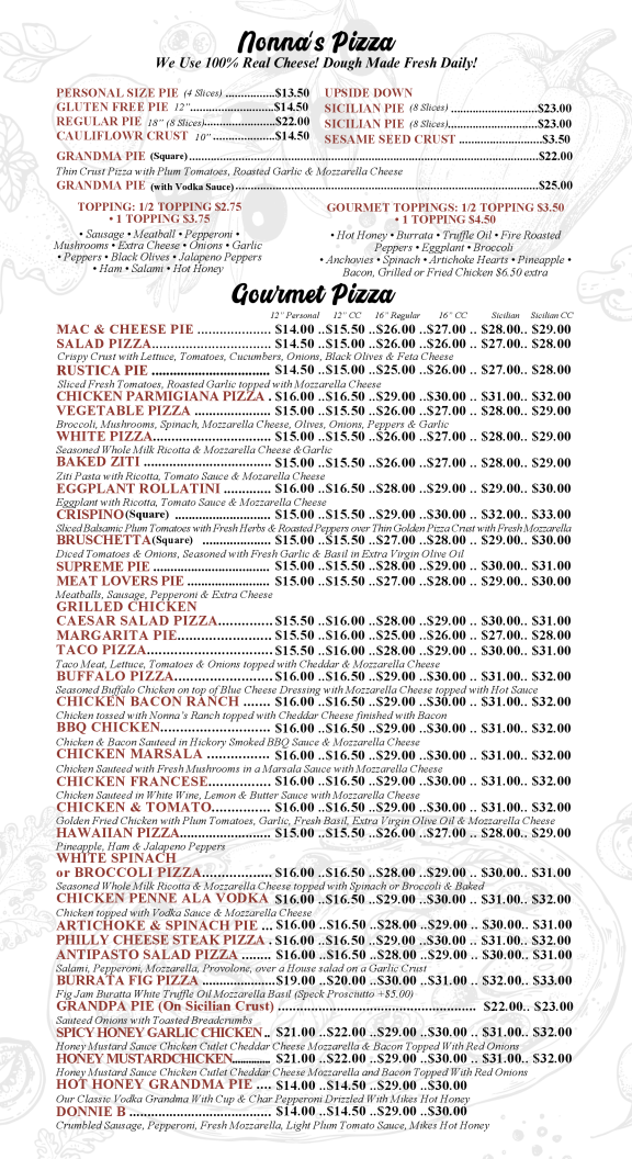 Menu Nonna Bella's-3