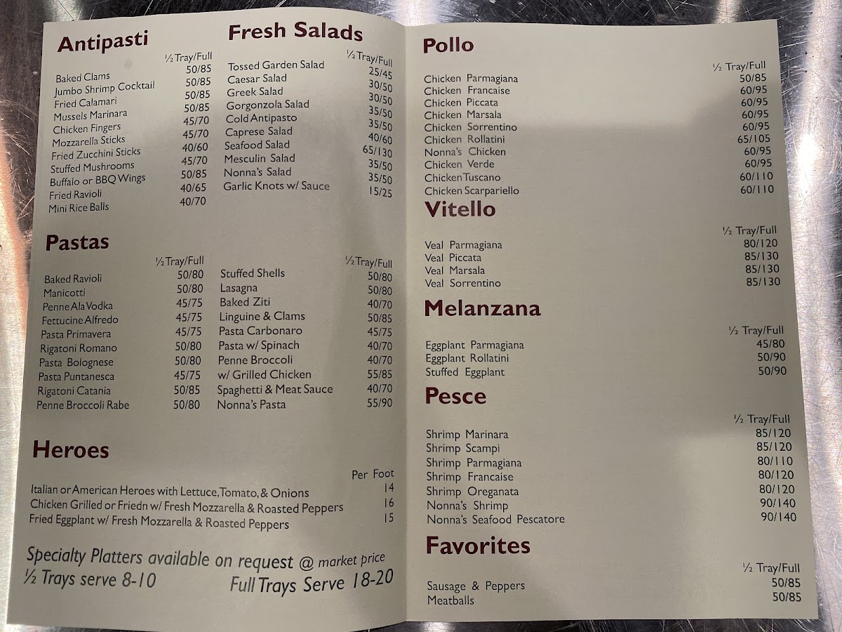 Menu Nonna Bella's-8