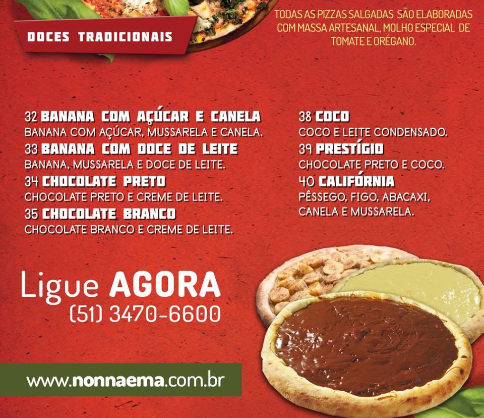 Menu Nonna Ema Pizzaria E Restaurante Cachoeirinha-5