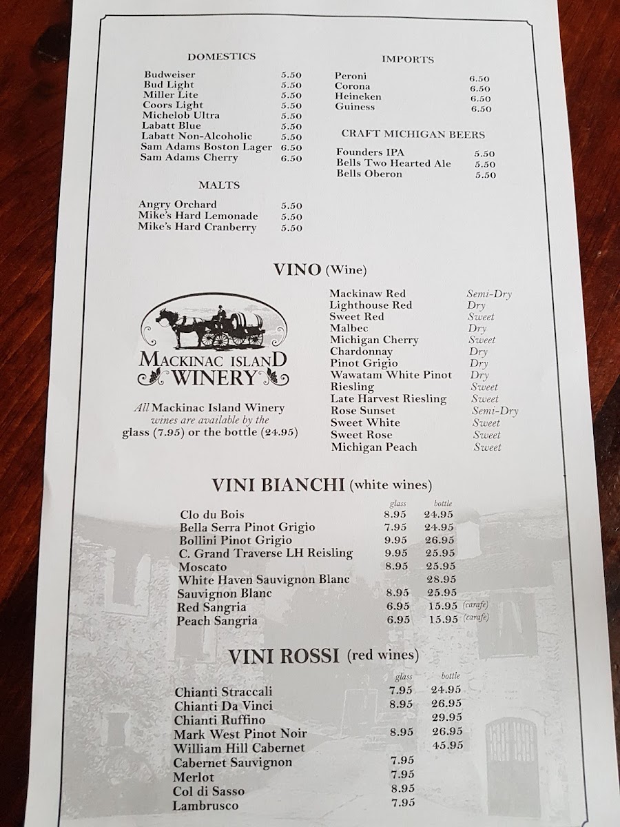 Menu Nonna Lisa's Italian Restaurant-2