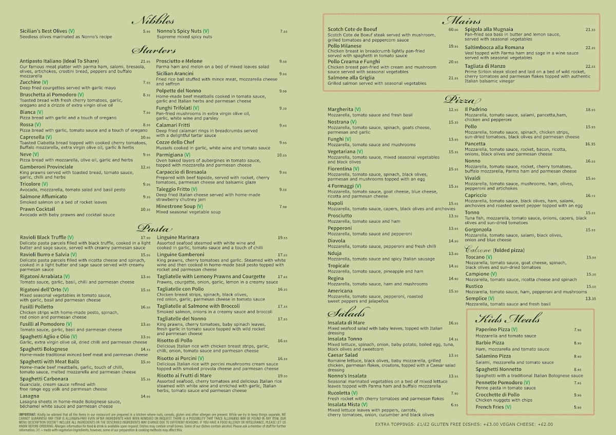 Menu Nonnos Pizza (Crouch End)-1