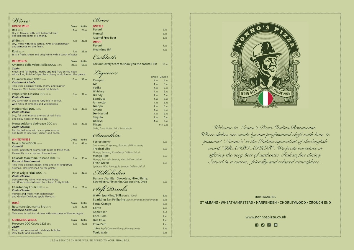 Menu Nonnos Pizza (Crouch End)-3