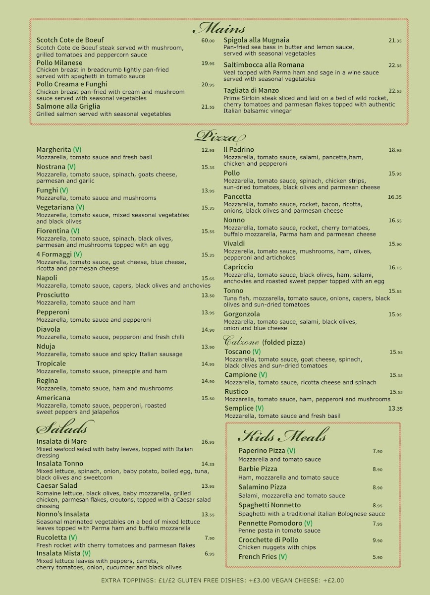 Menu Nonnos Pizza (Crouch End)-4