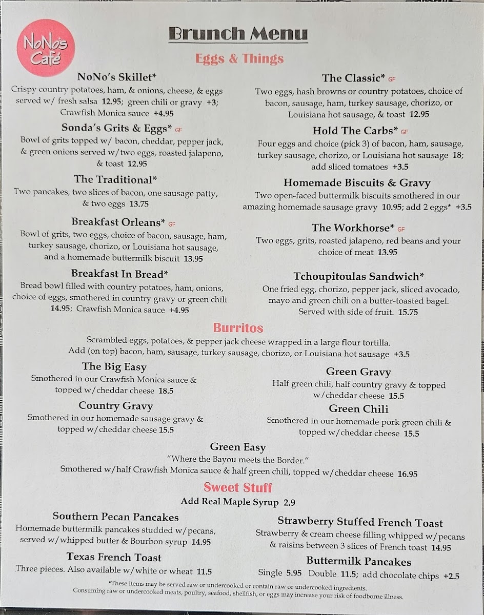 Menu Nono's Cafe-1