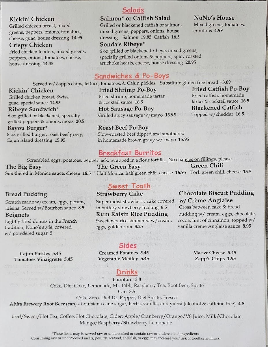 Menu Nono's Cafe-2