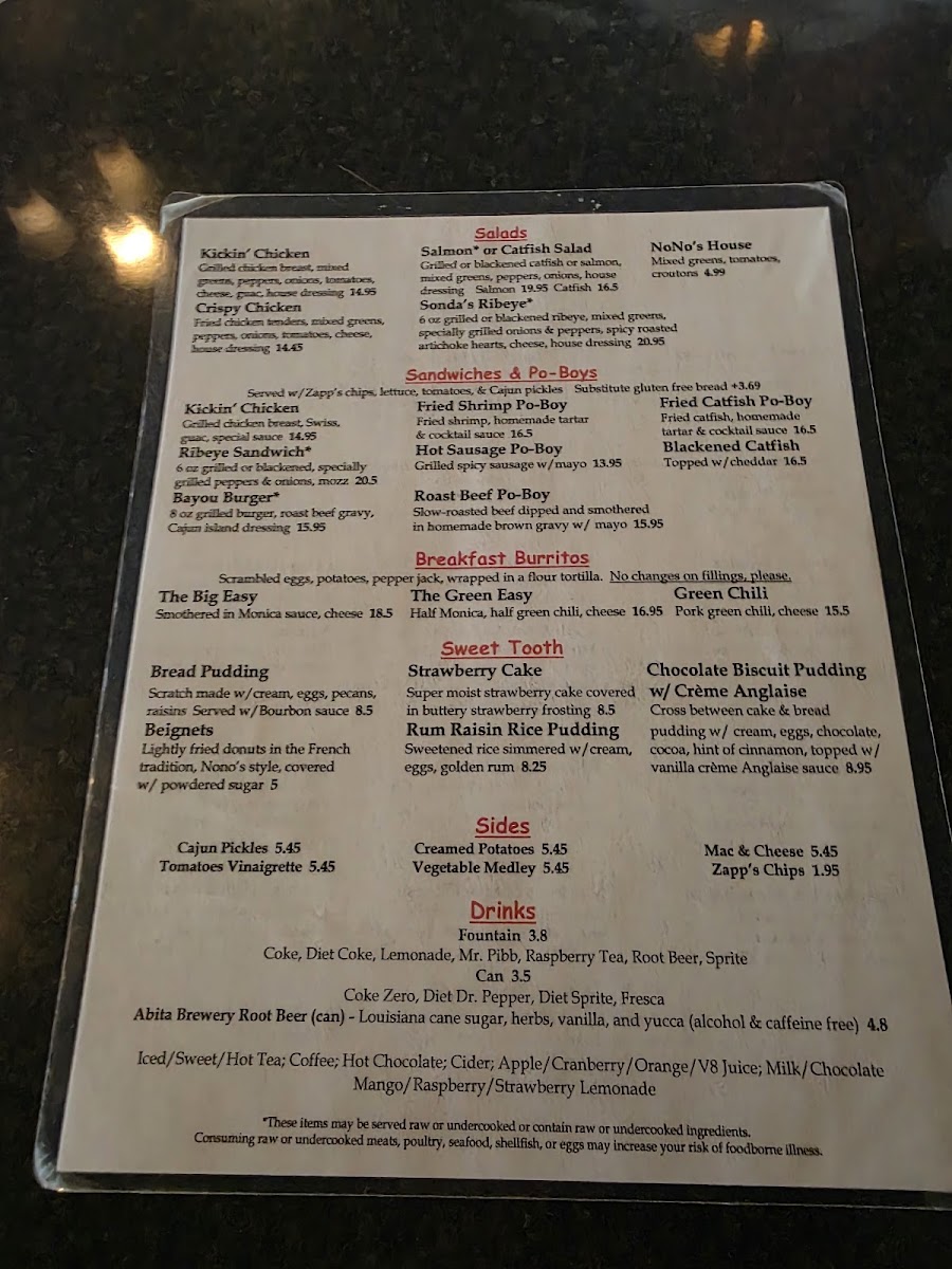 Menu Nono's Cafe-6
