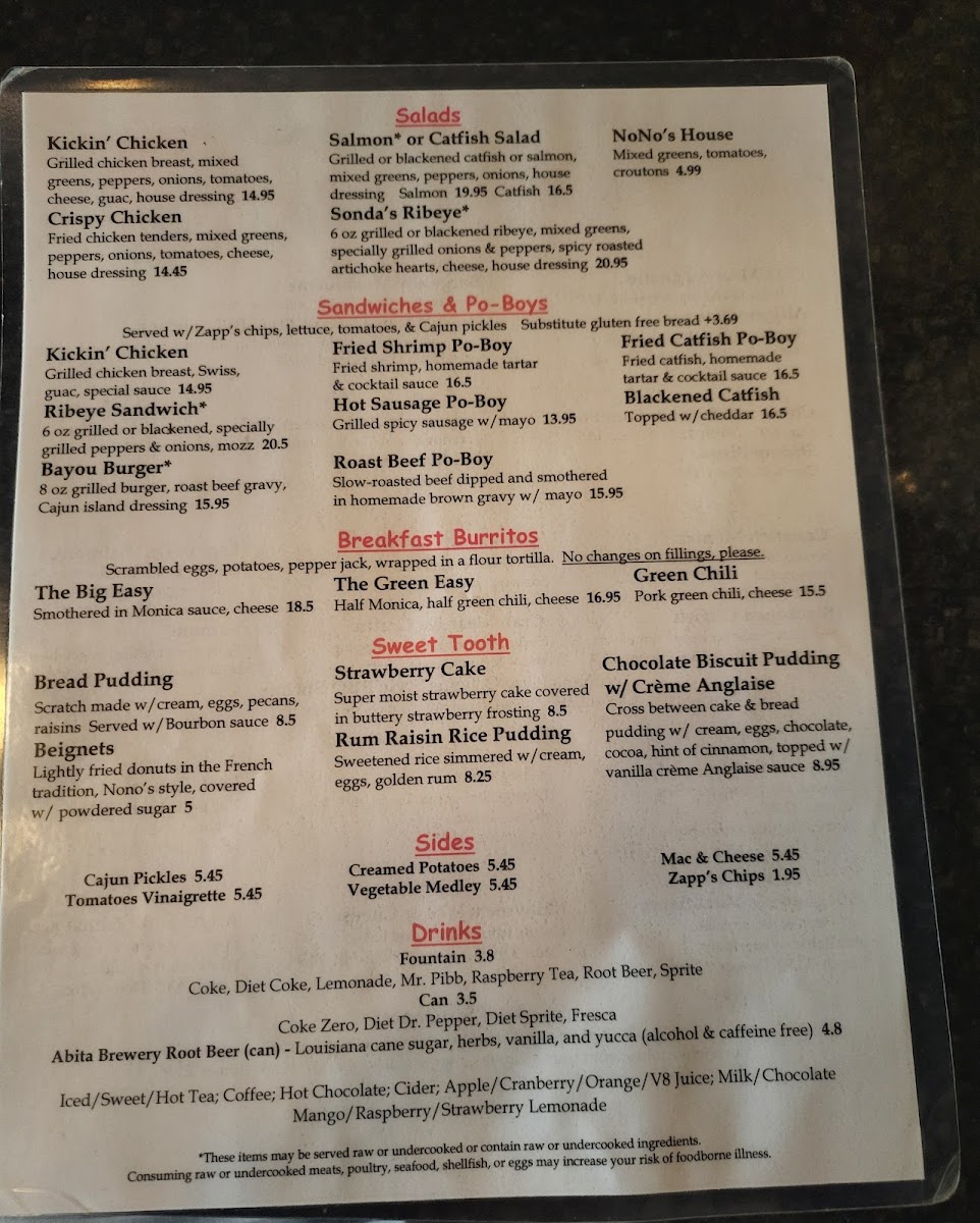 Menu Nono's Cafe-8