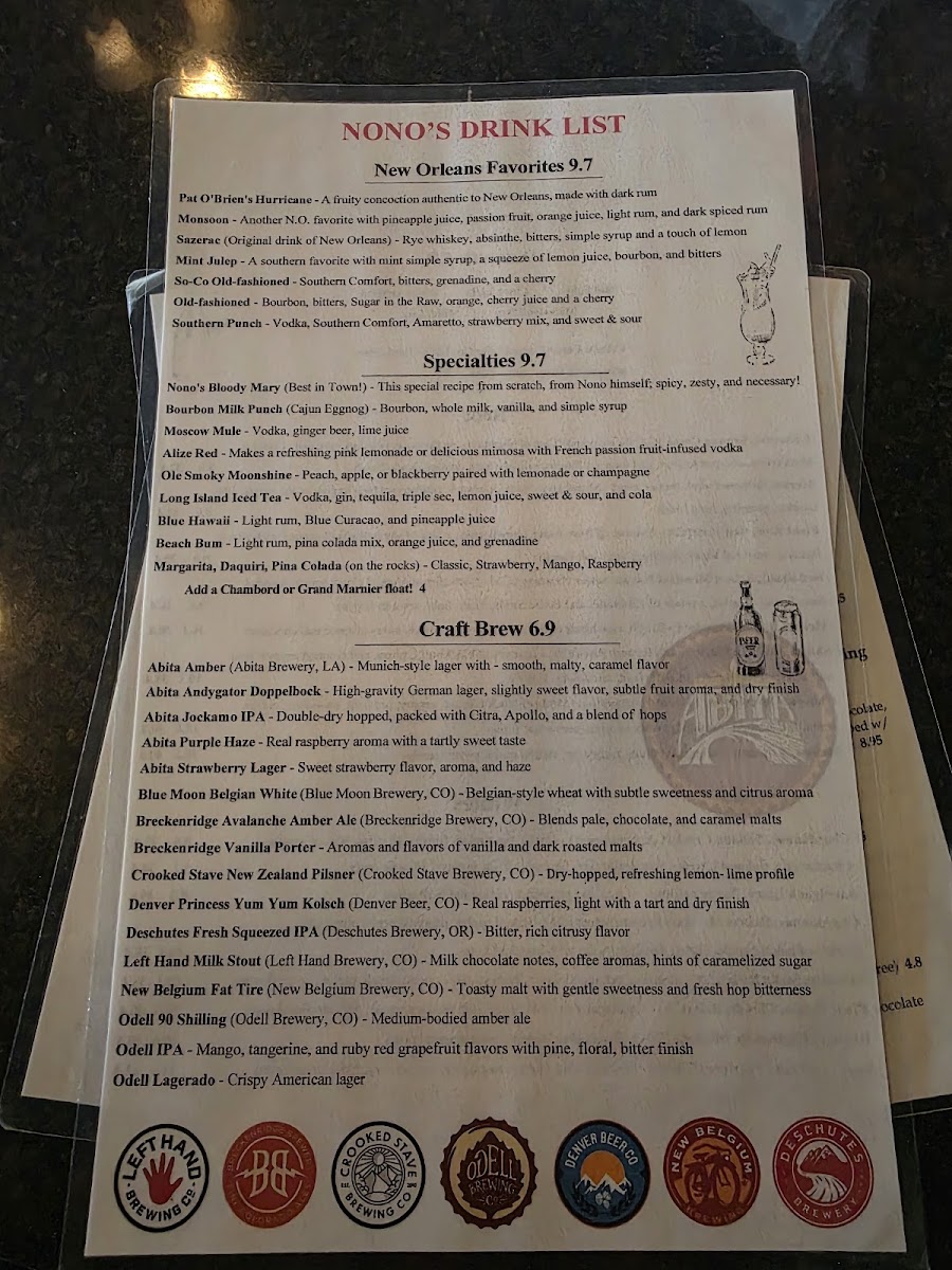 Menu Nono's Cafe-9