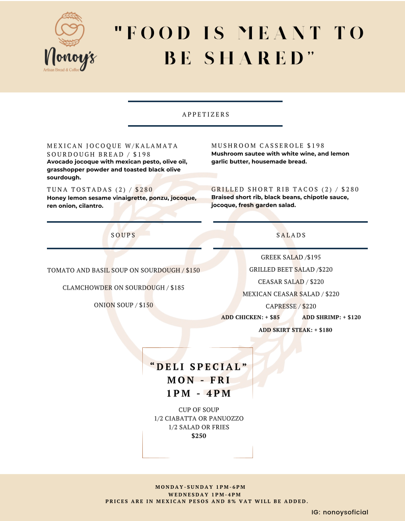 Menu Nonoy´s Artisan Bread & Coffee-5