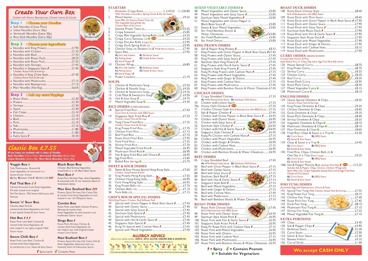 Menu Noodle Bar Chinese Takeaway-1