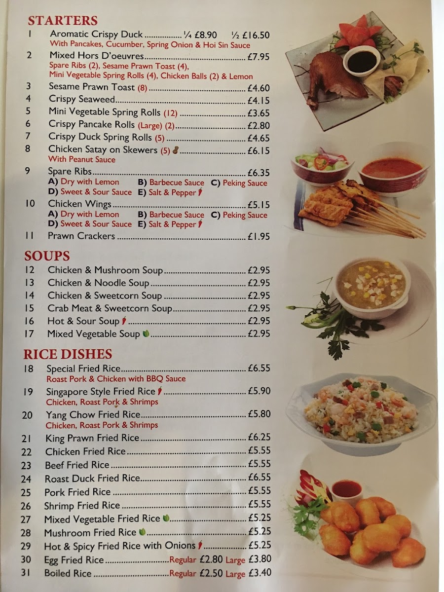Menu Noodle Bar Chinese Takeaway-2