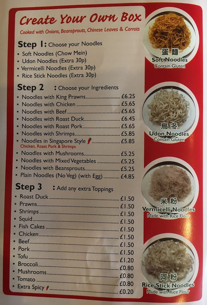 Menu Noodle Bar Chinese Takeaway-4
