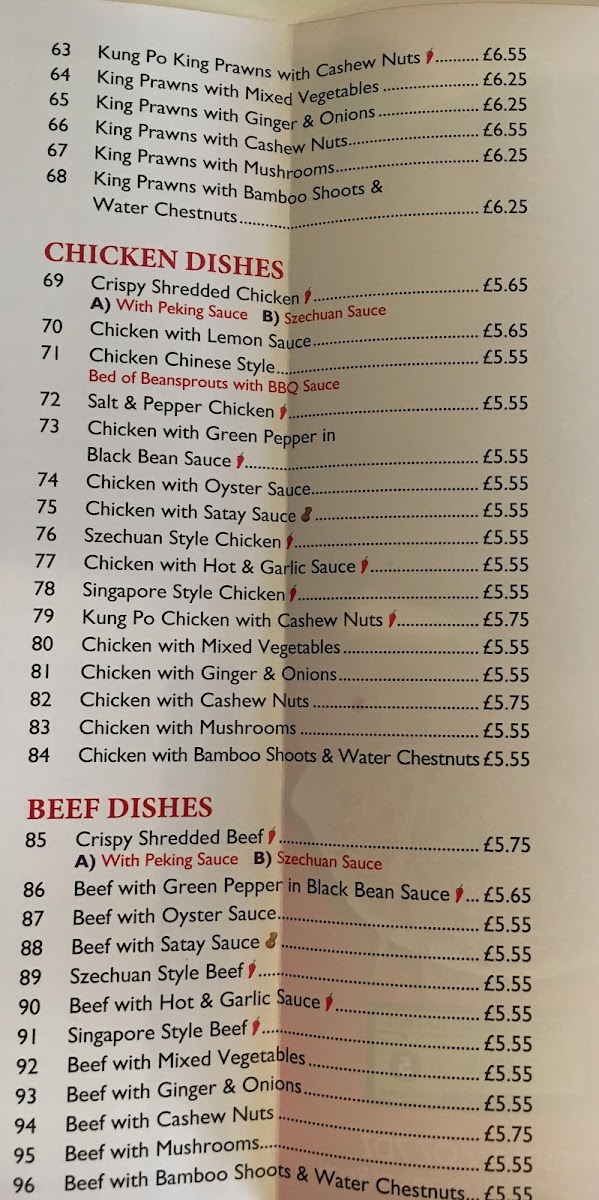 Menu Noodle Bar Chinese Takeaway-5