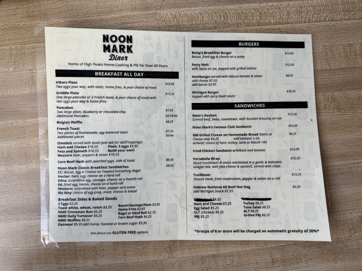 Menu Noon Mark Diner-1
