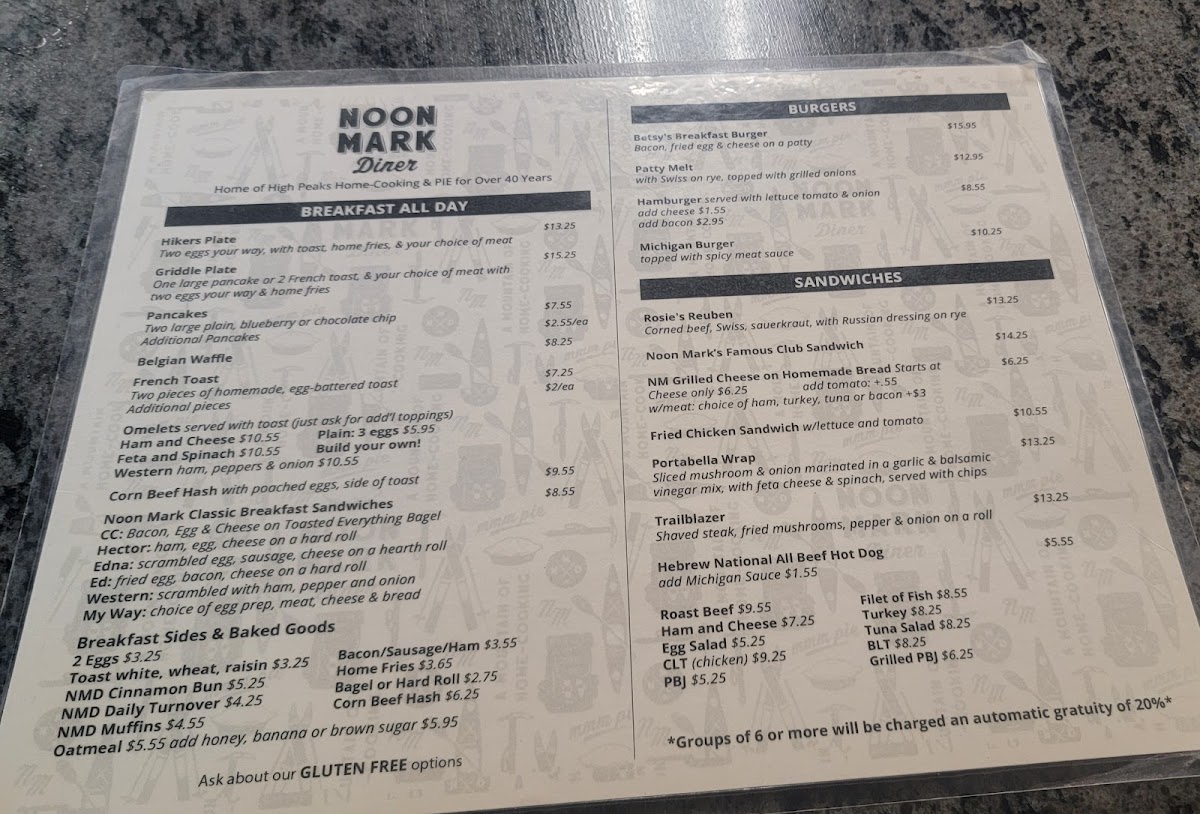 Menu Noon Mark Diner-10