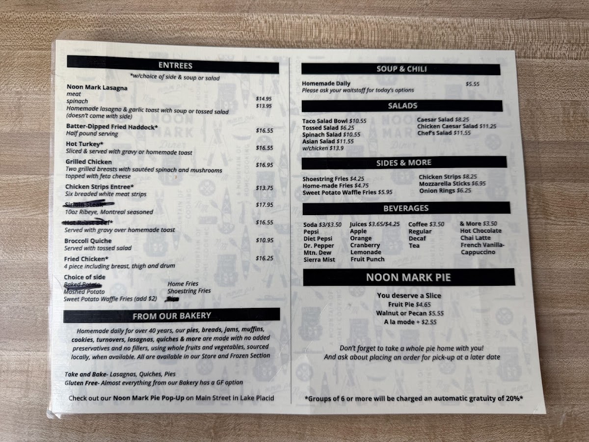 Menu Noon Mark Diner-2