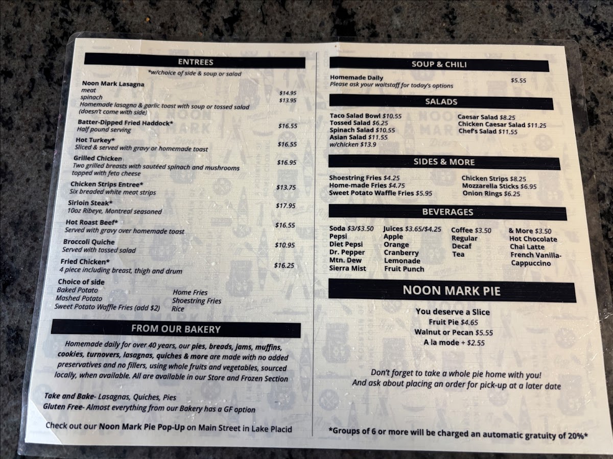 Menu Noon Mark Diner-5