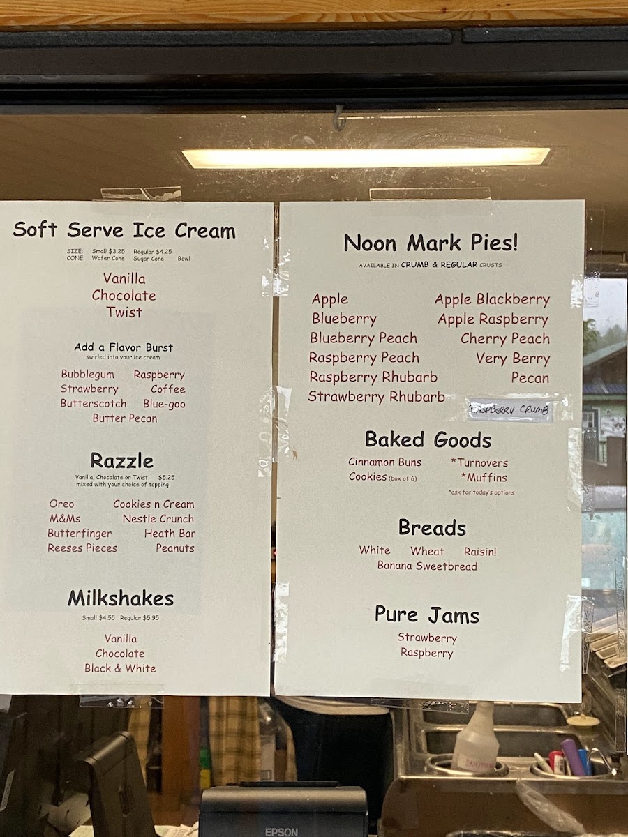 Menu Noon Mark Diner-8