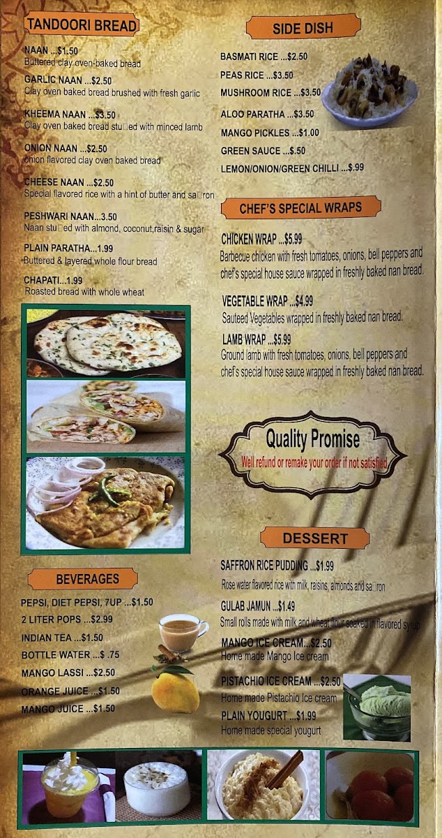 Menu Noorjahan Indian Cuisine (Vernier)-5