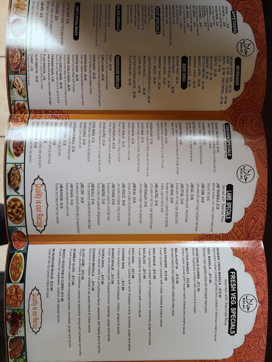Menu Noorjahan Indian Cuisine (Vernier)-6