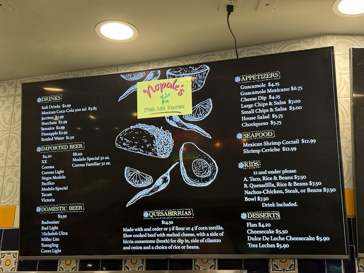Menu Nopales Fresh Mex Express-2