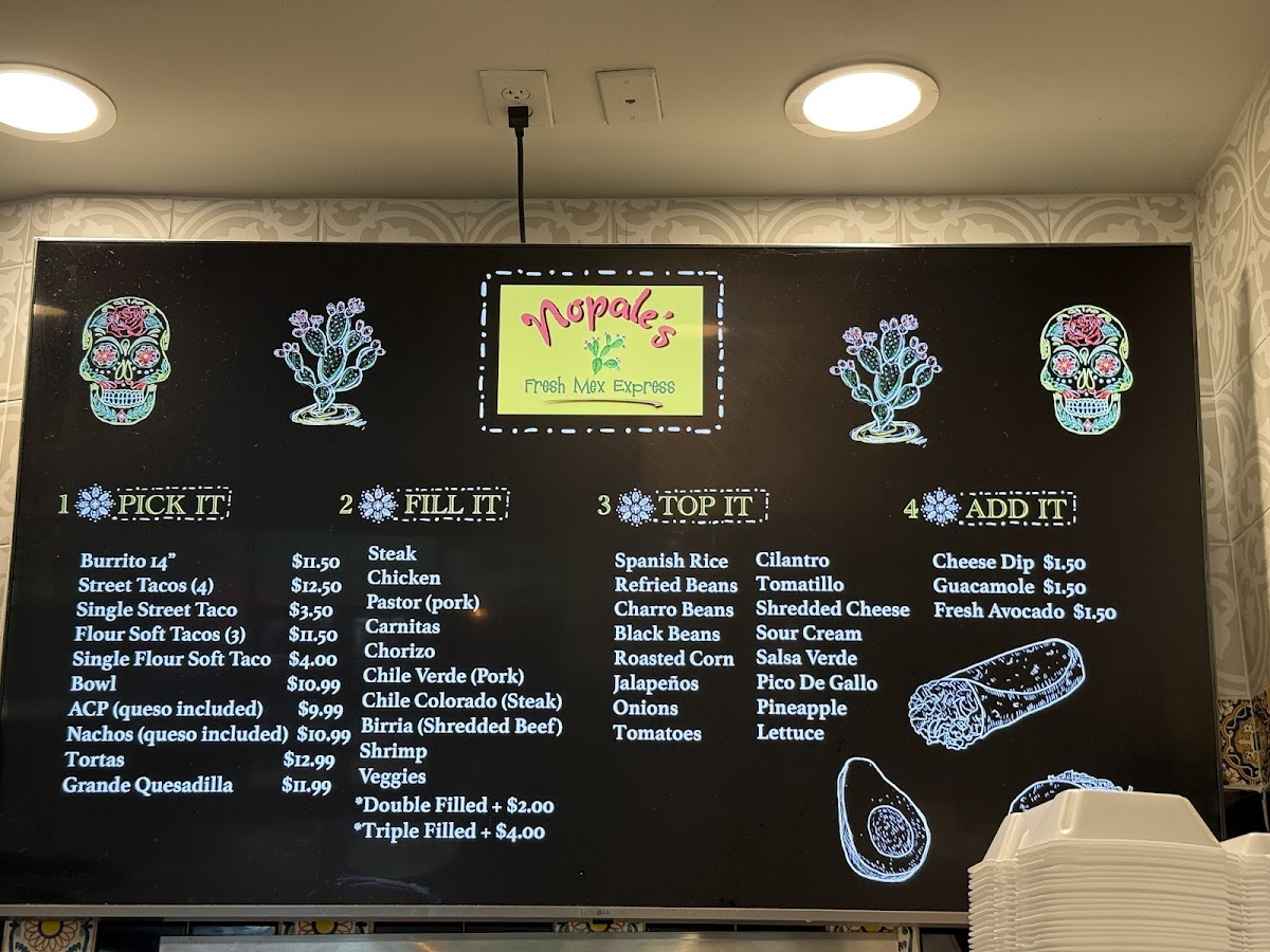 Menu Nopales Fresh Mex Express-3