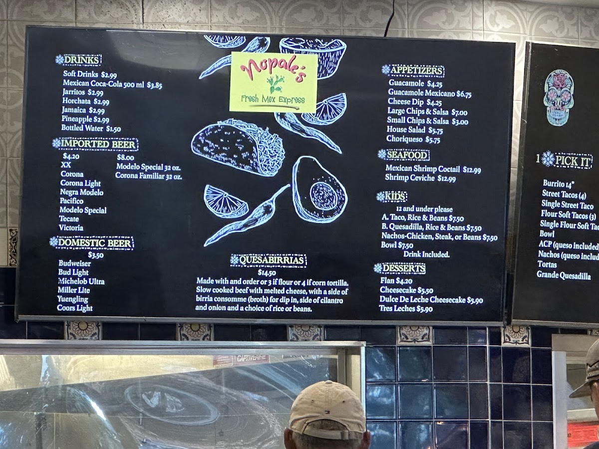 Menu Nopales Fresh Mex Express-4