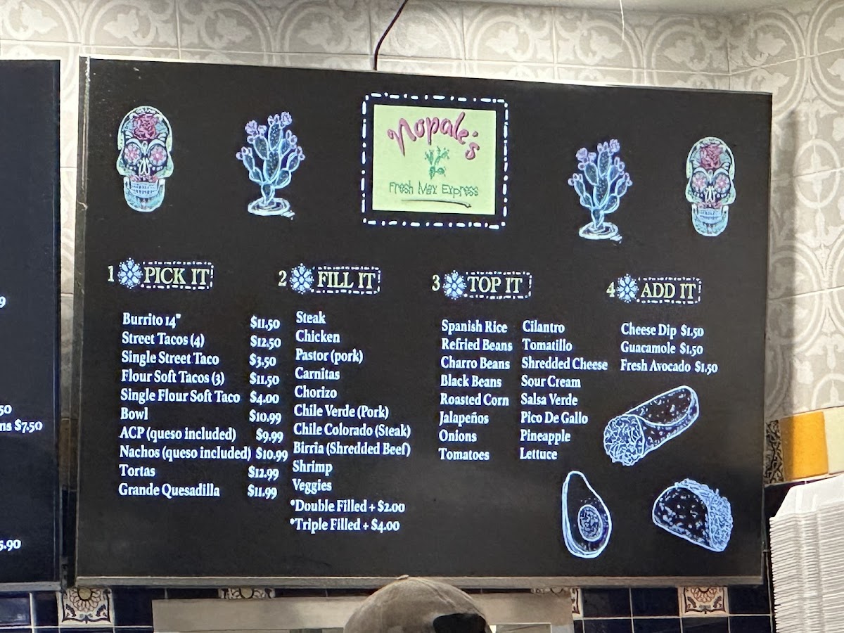 Menu Nopales Fresh Mex Express-6