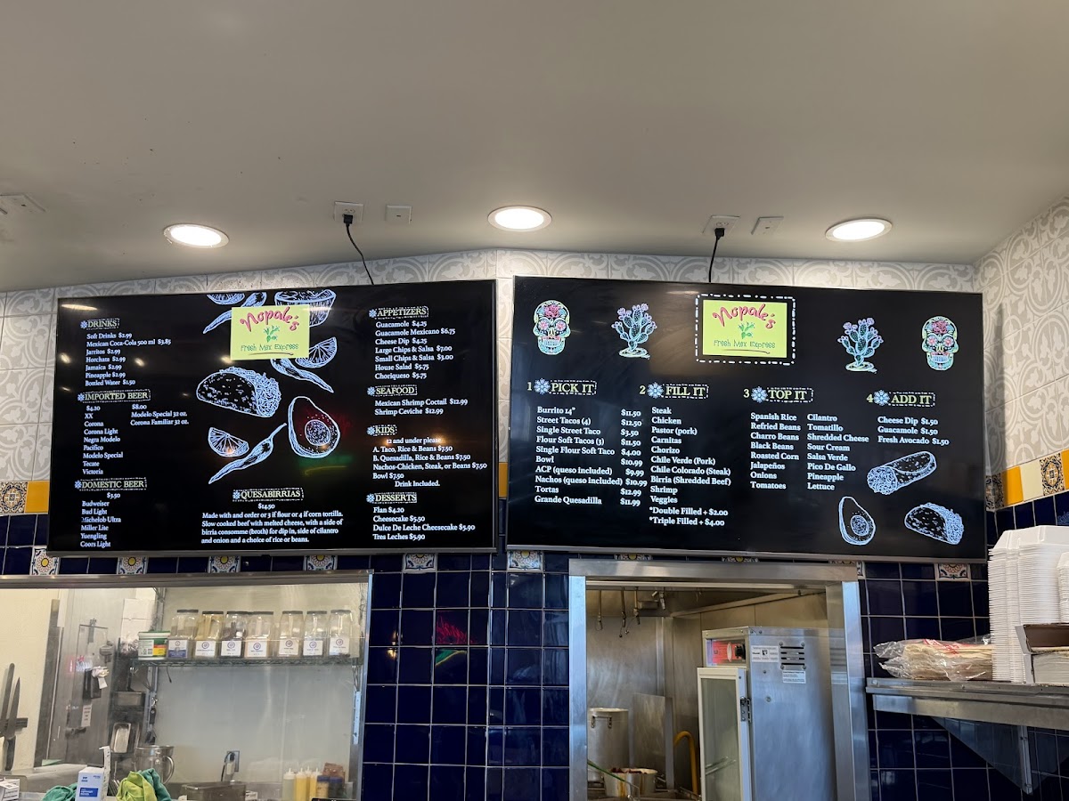 Menu Nopales Fresh Mex Express-7