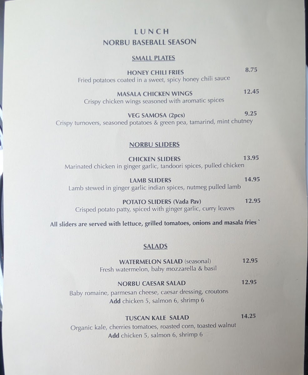 Menu Norbu Restaurant-1