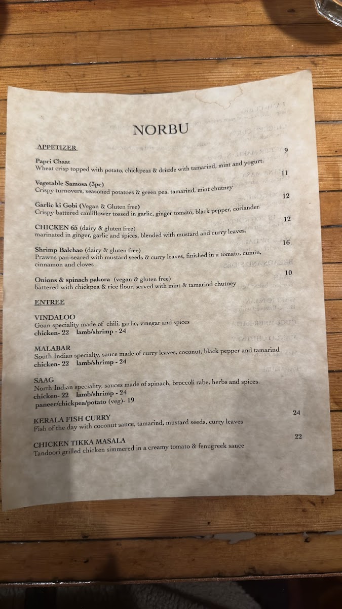Menu Norbu Restaurant-3