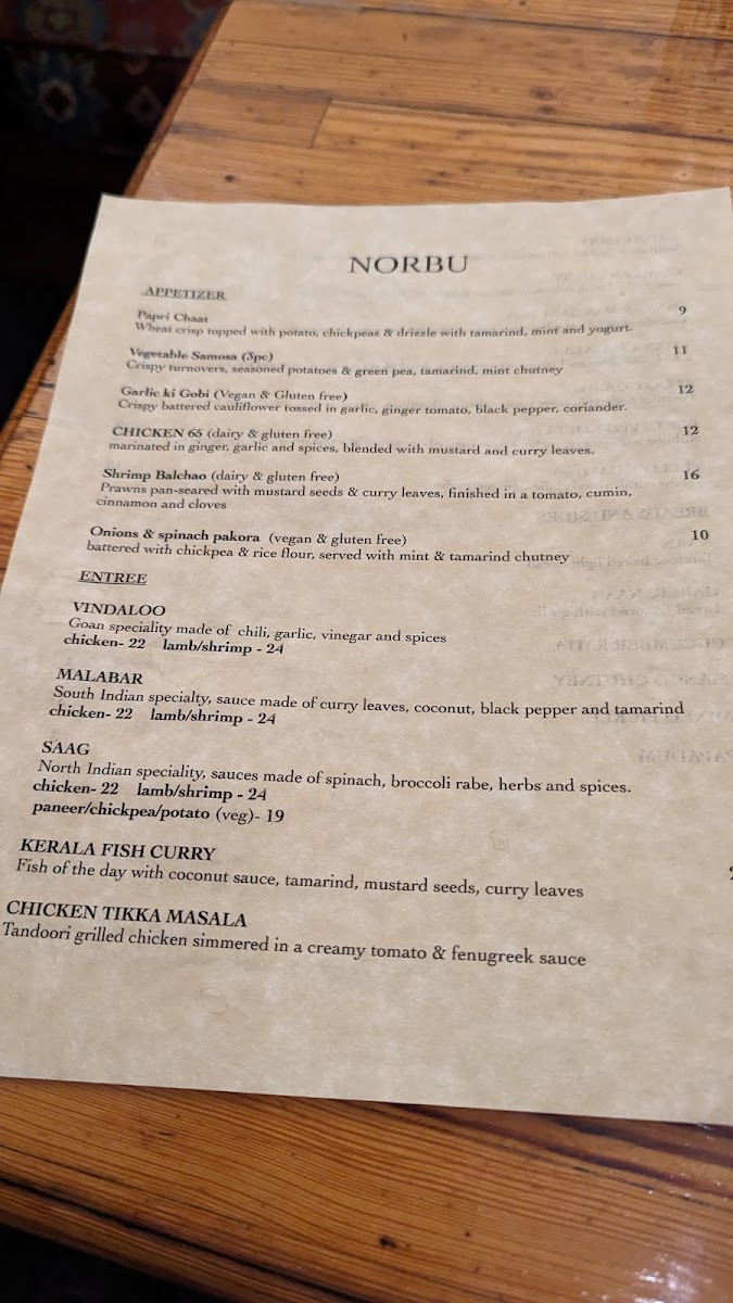 Menu Norbu Restaurant-5