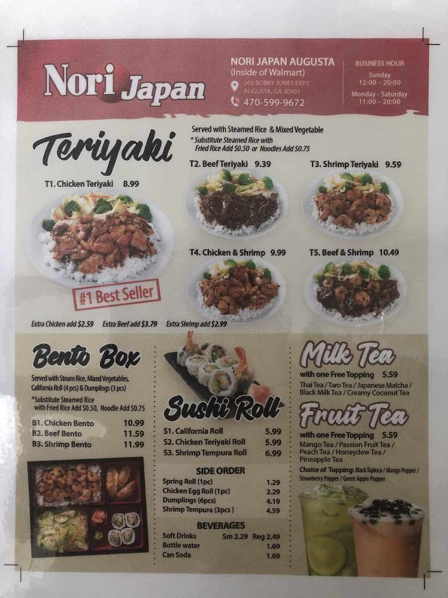 Menu Nori Japan Augusta-1