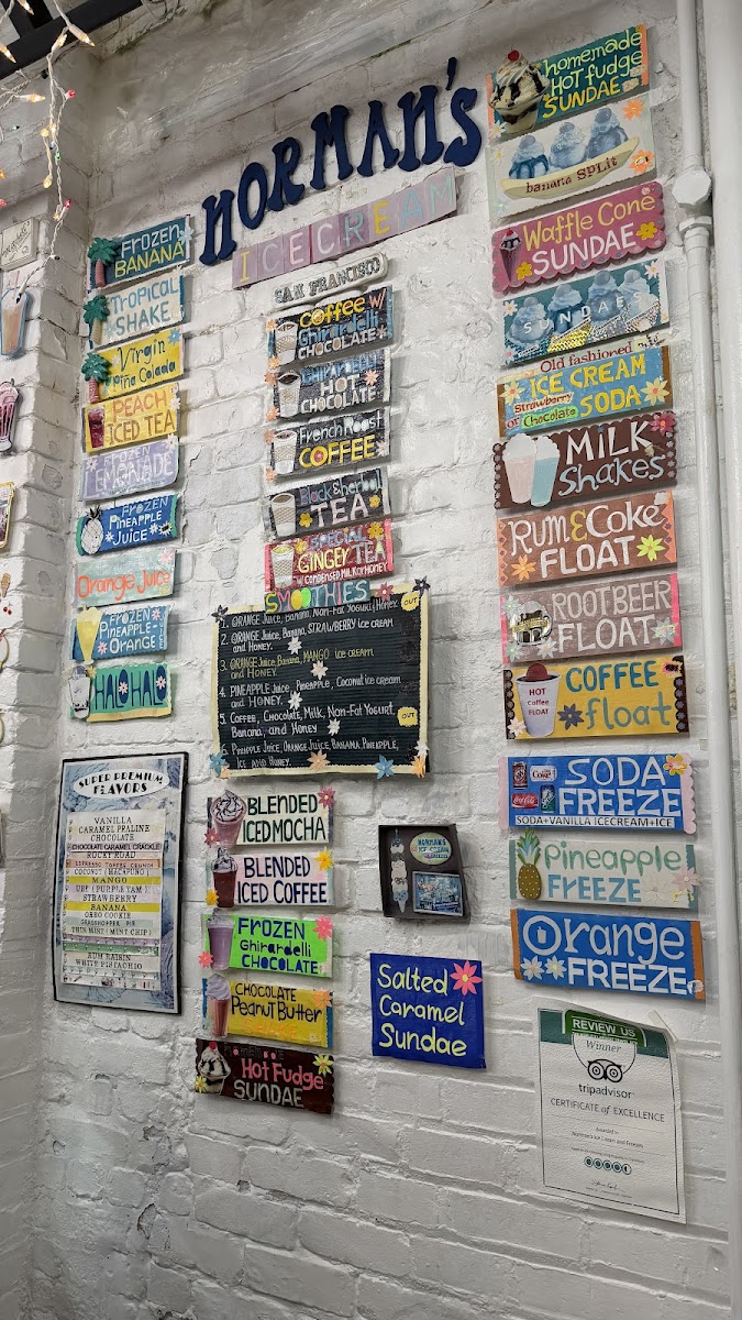 Menu Norman's Ice Cream & Freezes-1