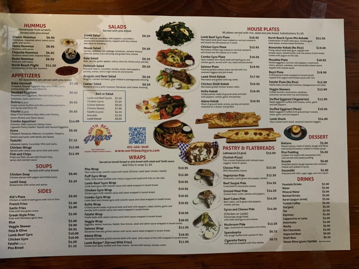 Menu North Beach Gyros-9