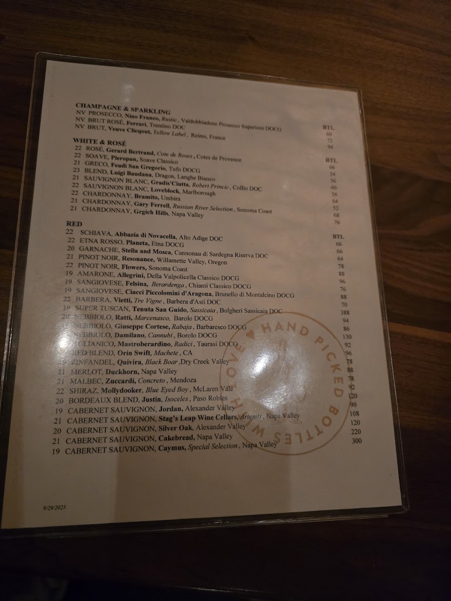 Menu North Italia-10
