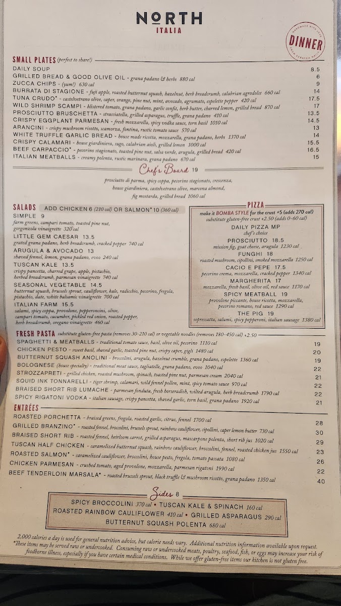 Menu North Italia-4