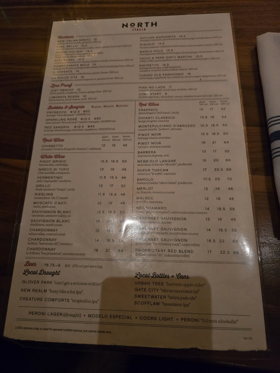 Menu North Italia-6