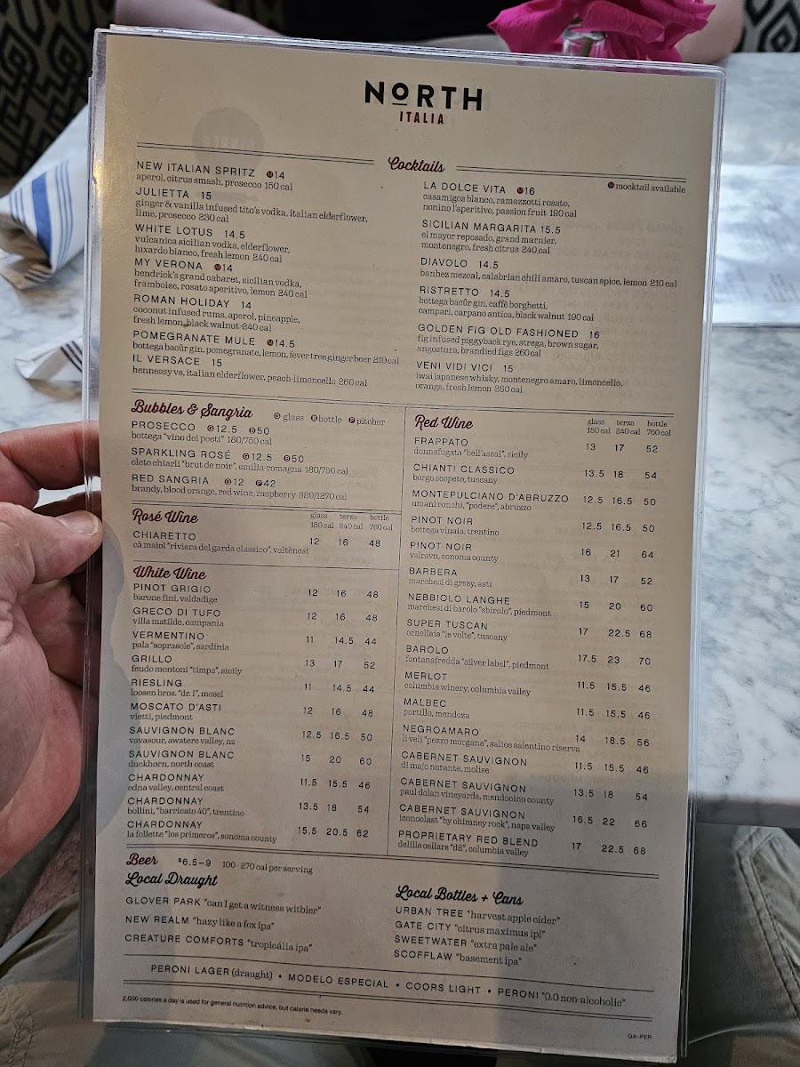 Menu North Italia-9