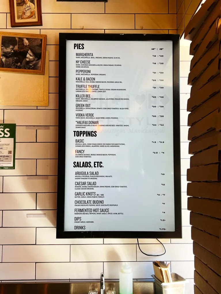 Menu North Of Brooklyn Pizzeria-3