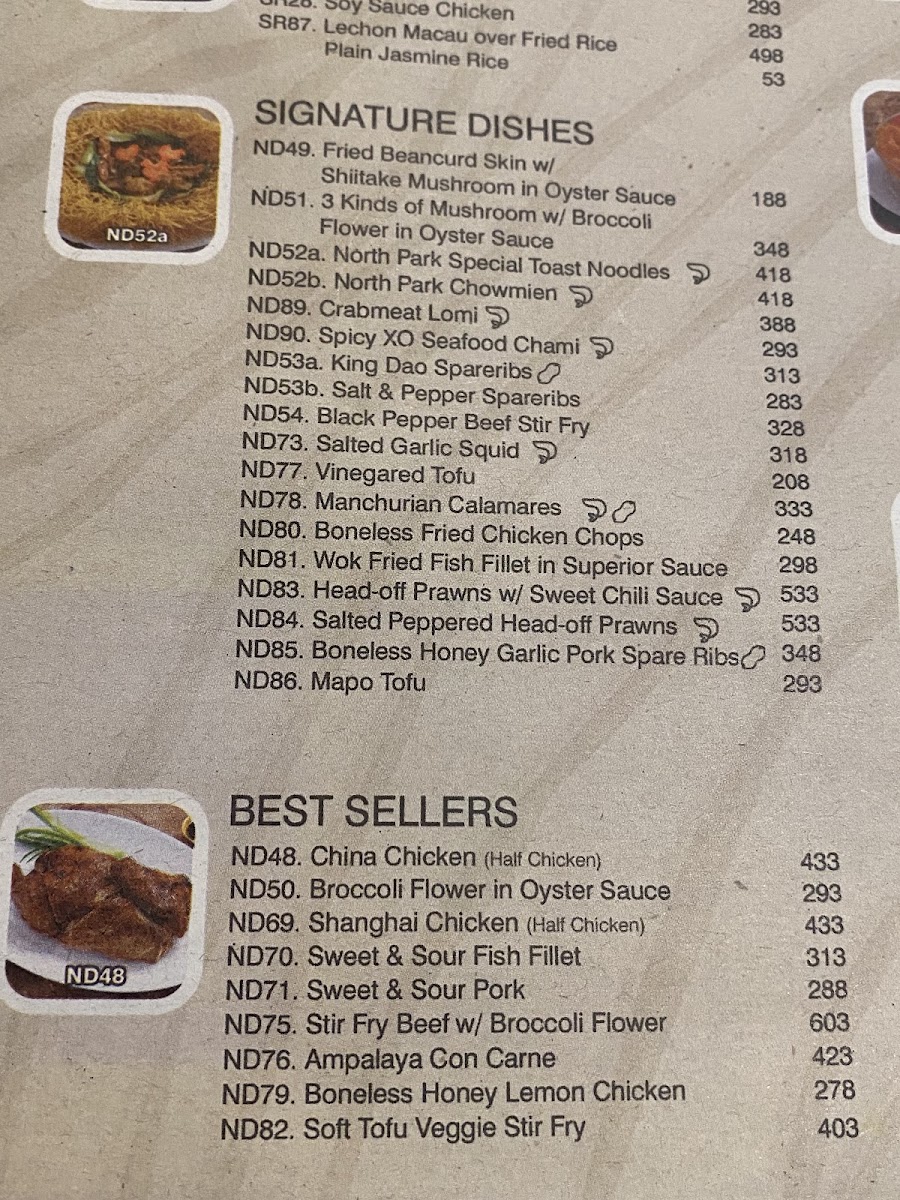 Menu North Park Noodles - Greenfield Branch-3