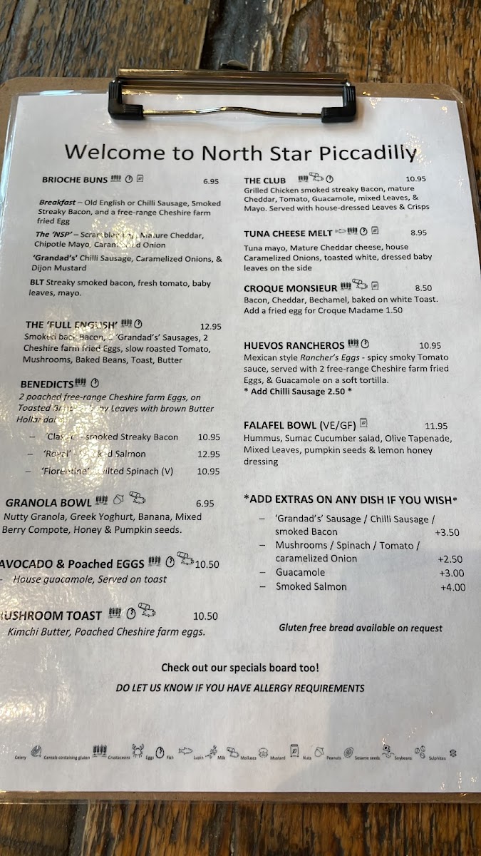 Menu North Star Piccadilly-3