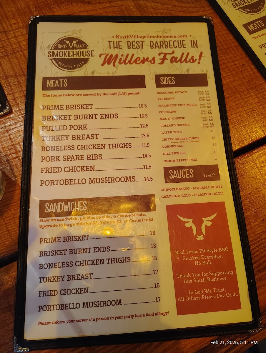 Menu North Village Smokehouse-5