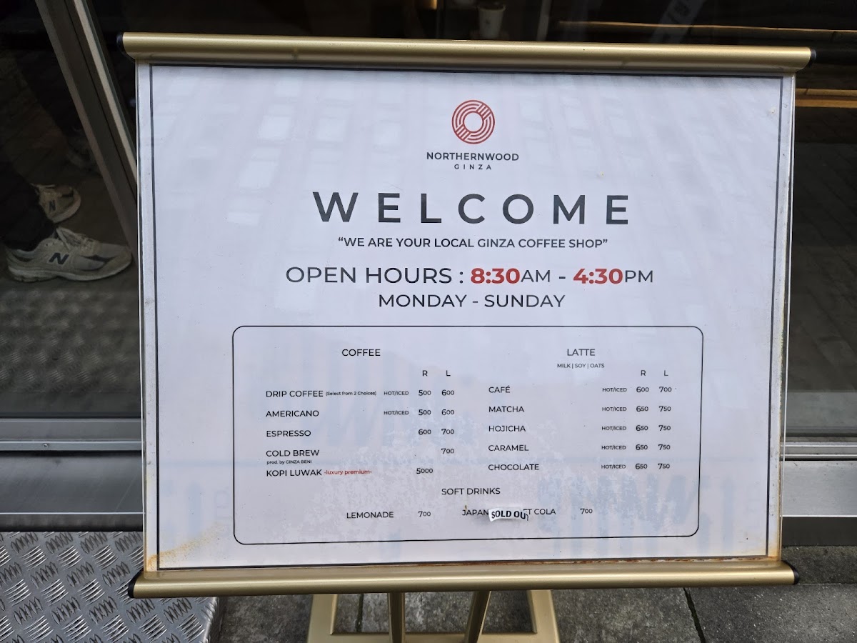 Menu Northernwood Ginza-9