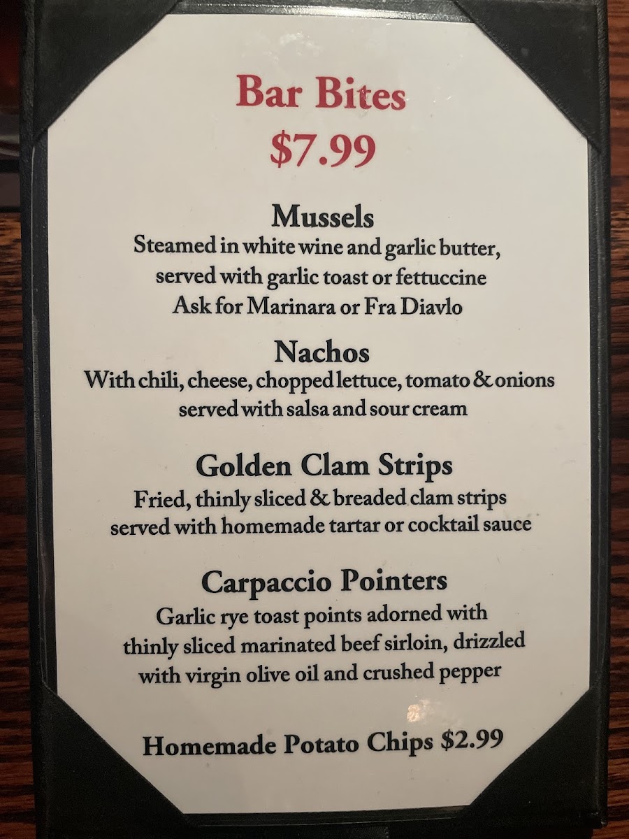 Menu Northwood Inn-3