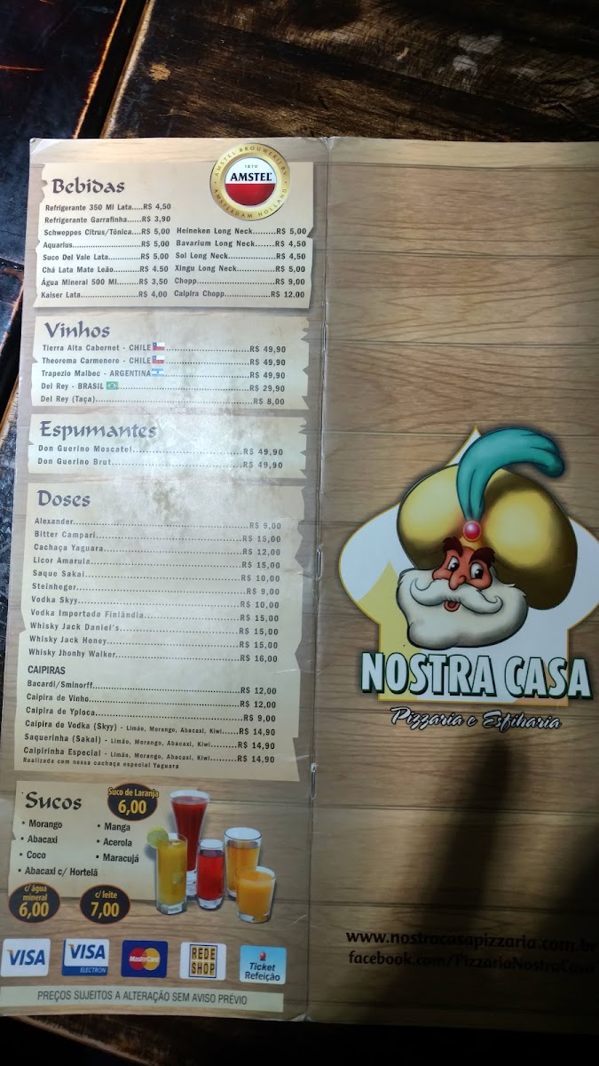 Menu Nostra Casa Pizzaria - Boa Vista-5