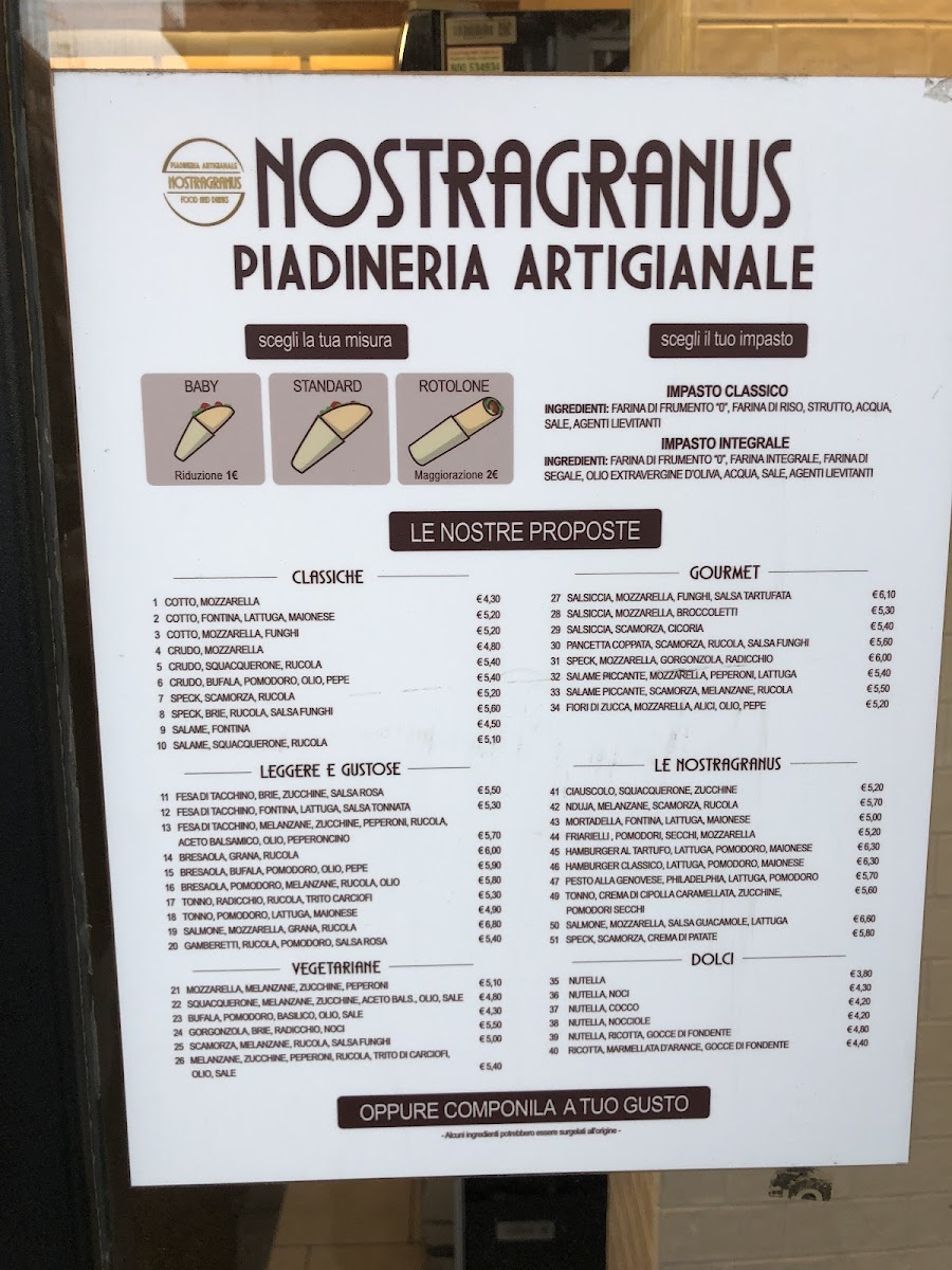 Menu Nostragranus - Piadineria Artigianale-2