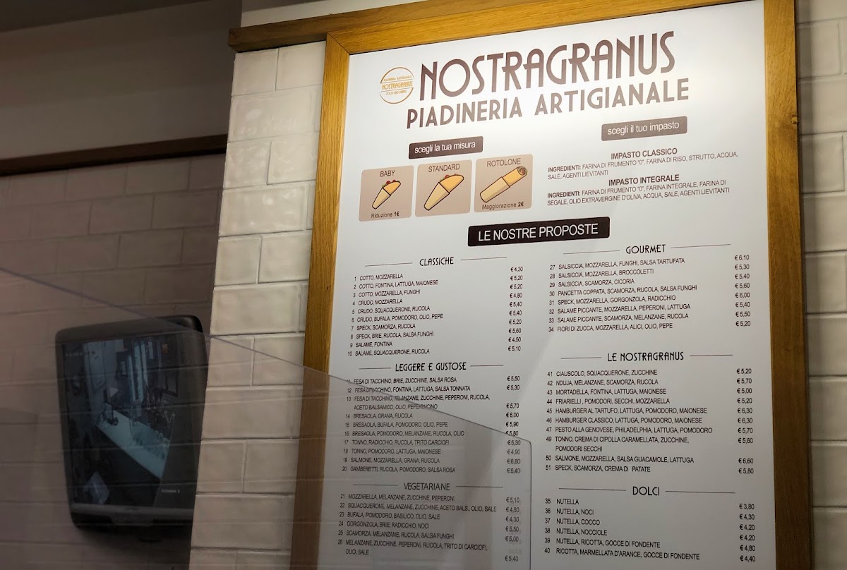 Menu Nostragranus - Piadineria Artigianale-5